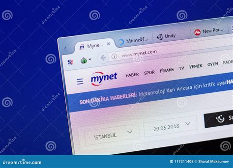 mynet home page.